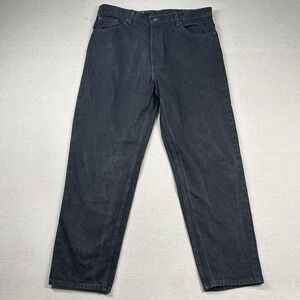 Vintage Levis 550 Jeans‎ Mens 40x30 (fits 37x30) Relaxed Tapered 90s Black USA